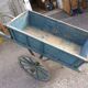Old blue patina cart