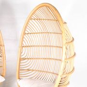 Pair of rattan armchairs