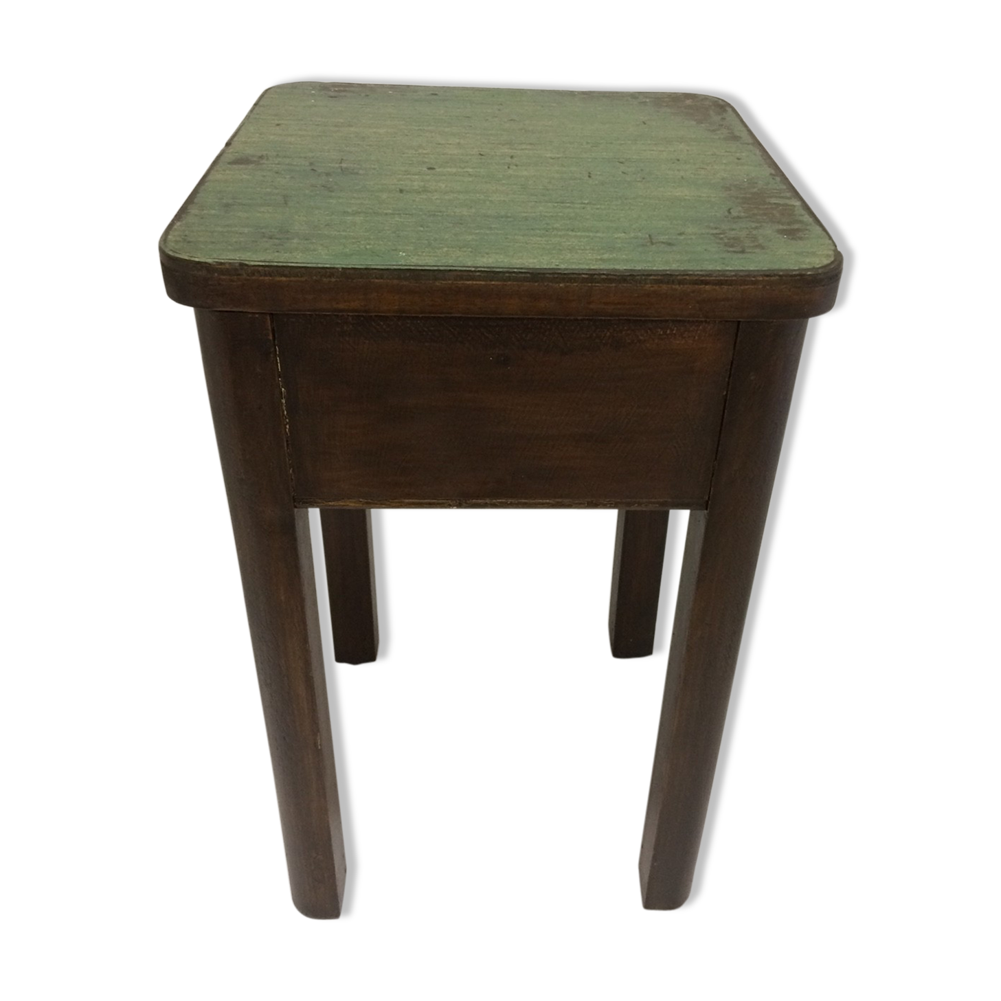 Vintage wooden chest stool