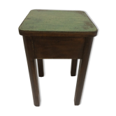 Vintage wooden chest stool