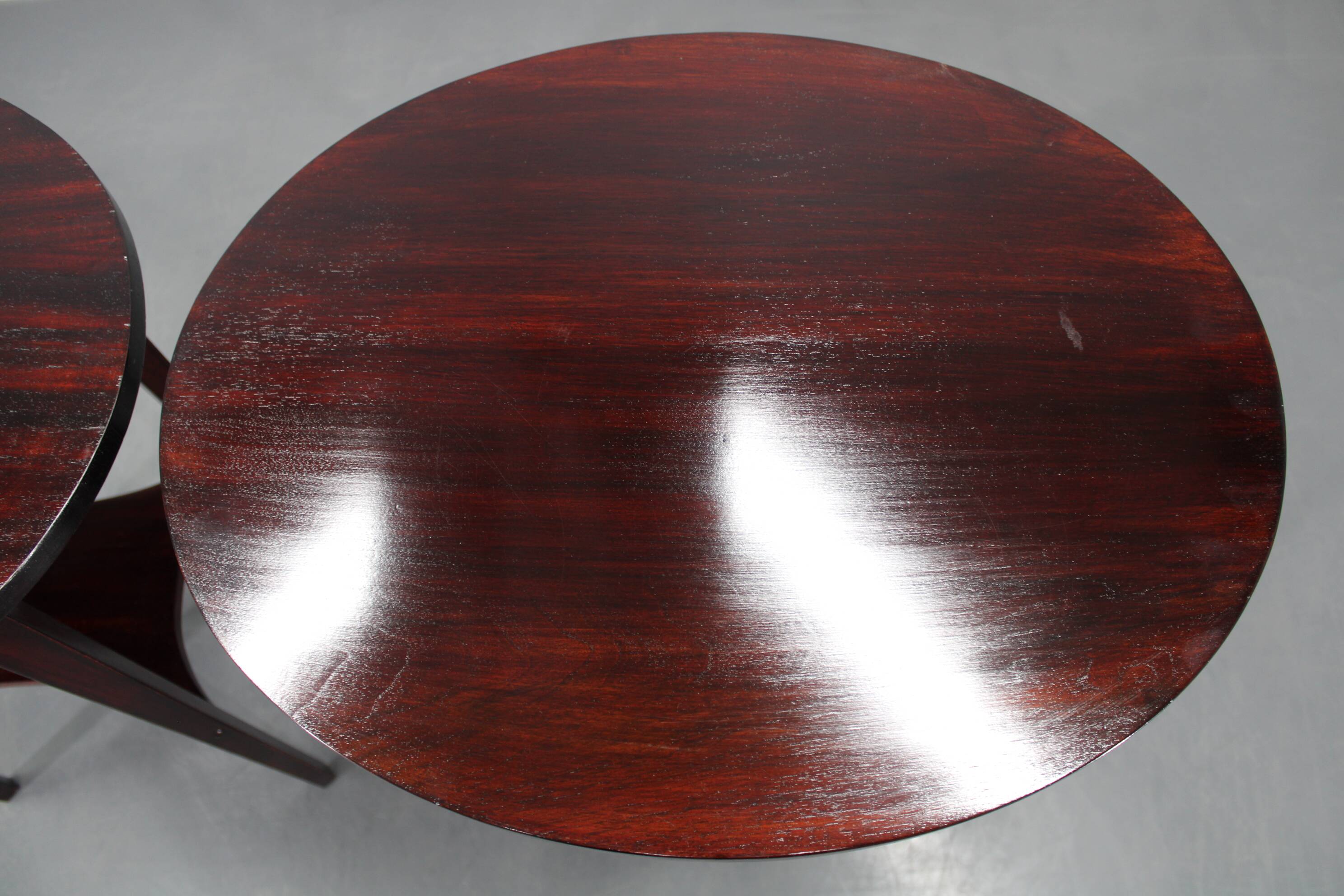 1930s pair of restored Thonet side tables No. 206, Czechoslovakia