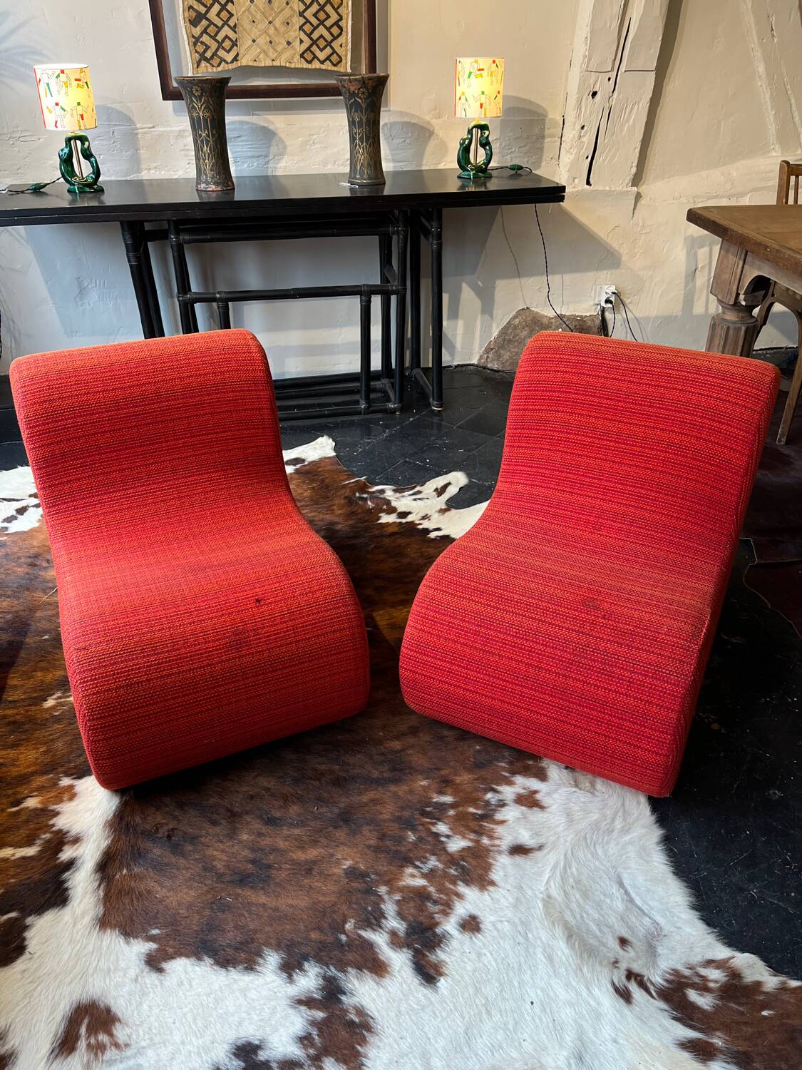 Pair of low chairs 1970