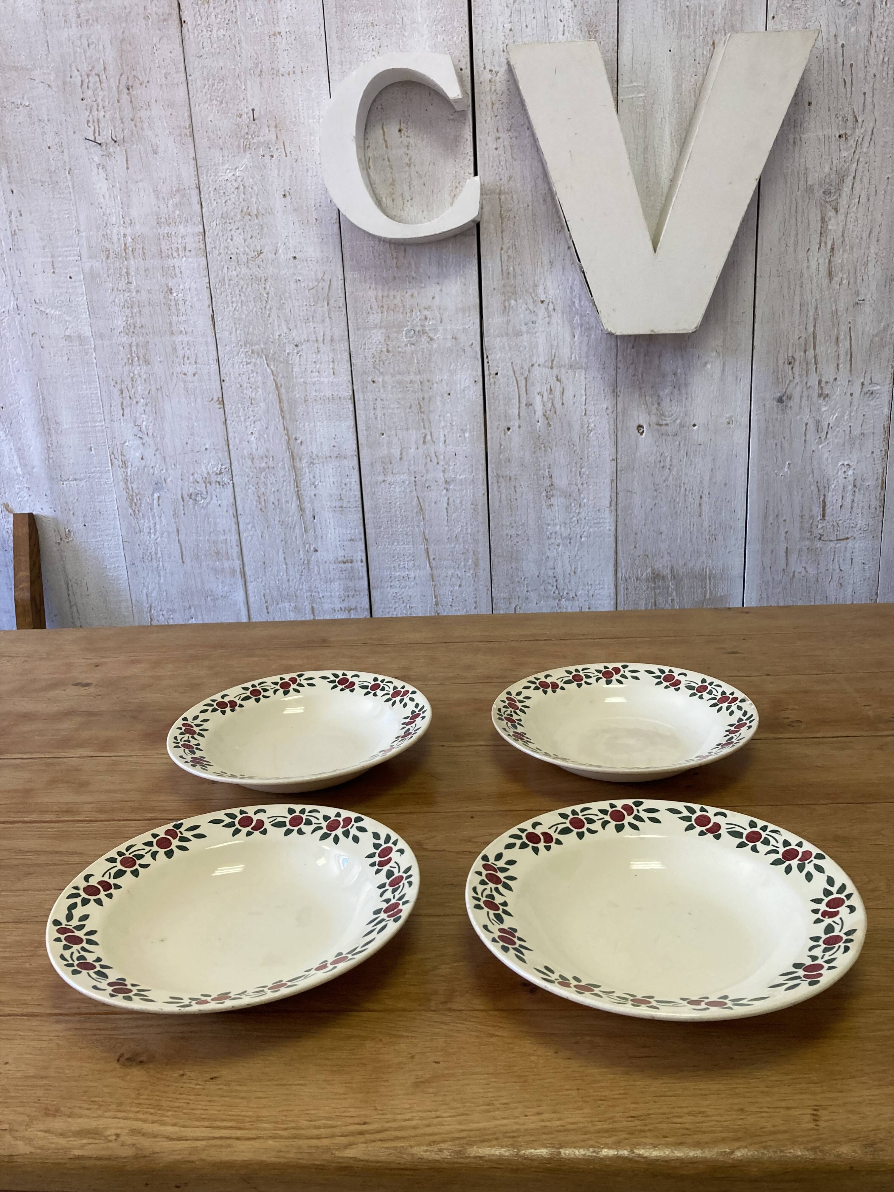 Vintage Montereau plates