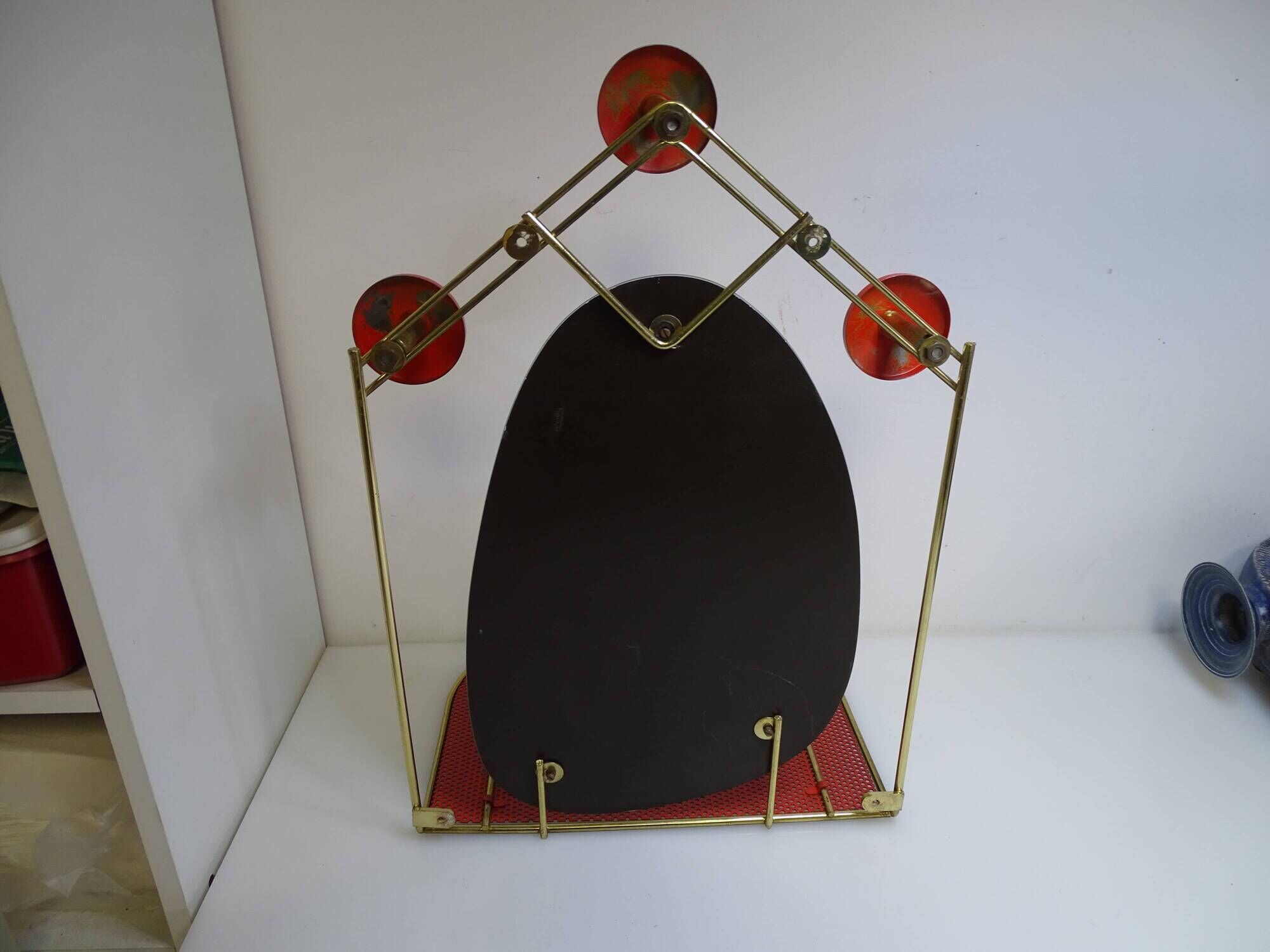 Wall coat holder vintage perforated sheet metal