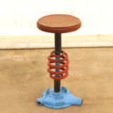Vintage eastern bloc industrial stool, 1970s, czechoslovakia