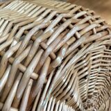 Wicker laundry basket