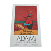 Poster Valerio Adami "O bella bionda"
