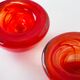Set of glass candleholders, Swedish design, 1970s, manufactured by Kosta Bo