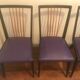 Série de 4 chaises 1960 vintage