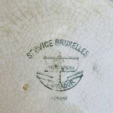 Flat ironstone plate from Creil & Montereau