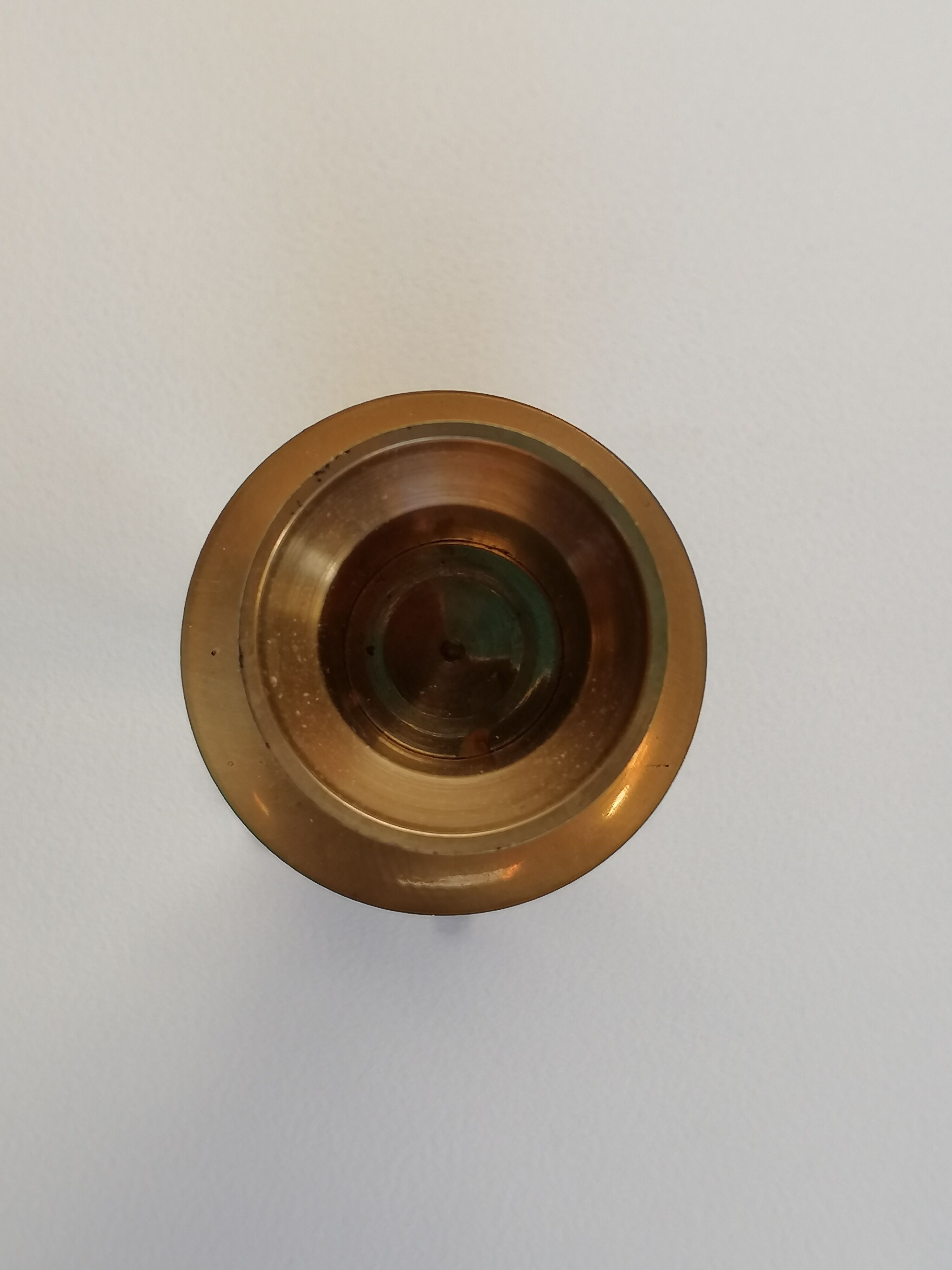 Brass candle holder marine anchor