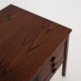 Oak wood desk by Domino Møbler Scandinavian design of the 1970s