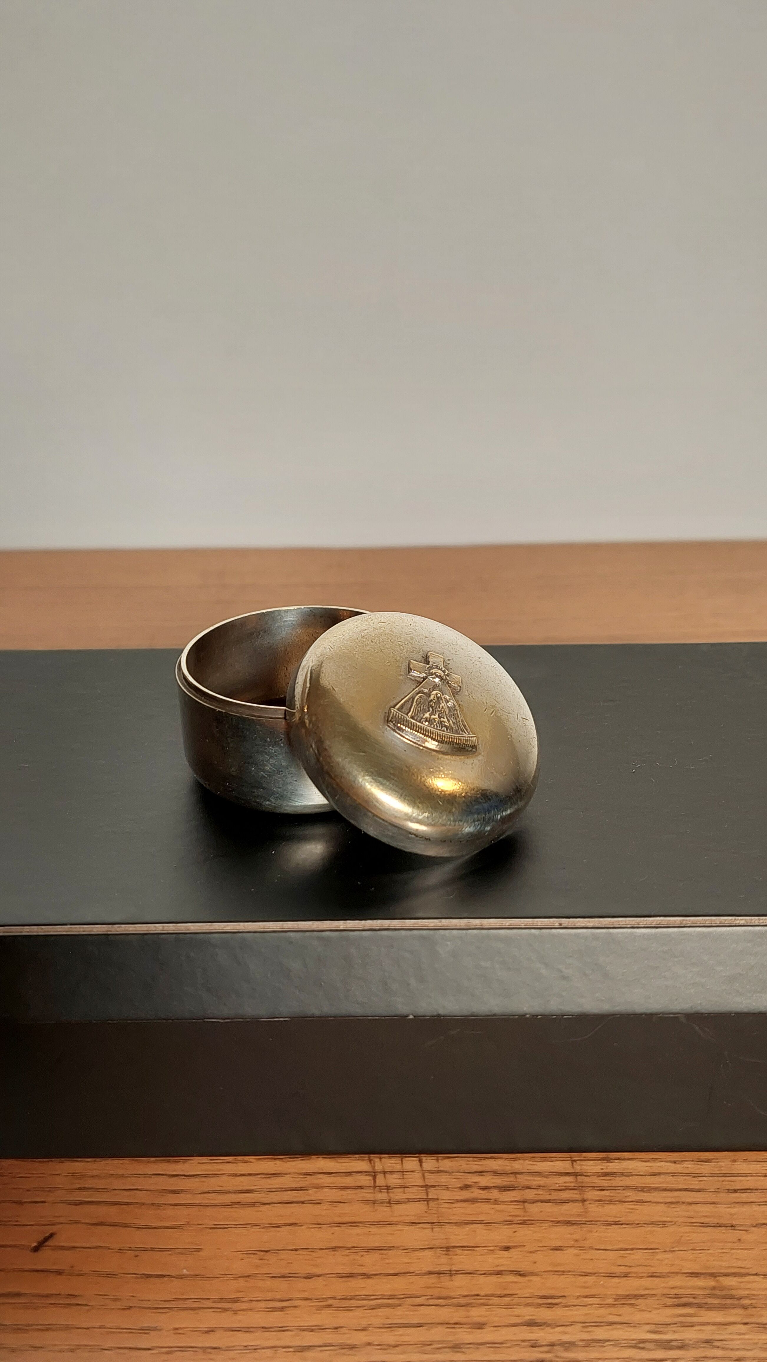 Silver bronze box freemasonry circa 1940