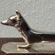 12 antique silver-plated bronze knife rests in modern art deco animal designs.