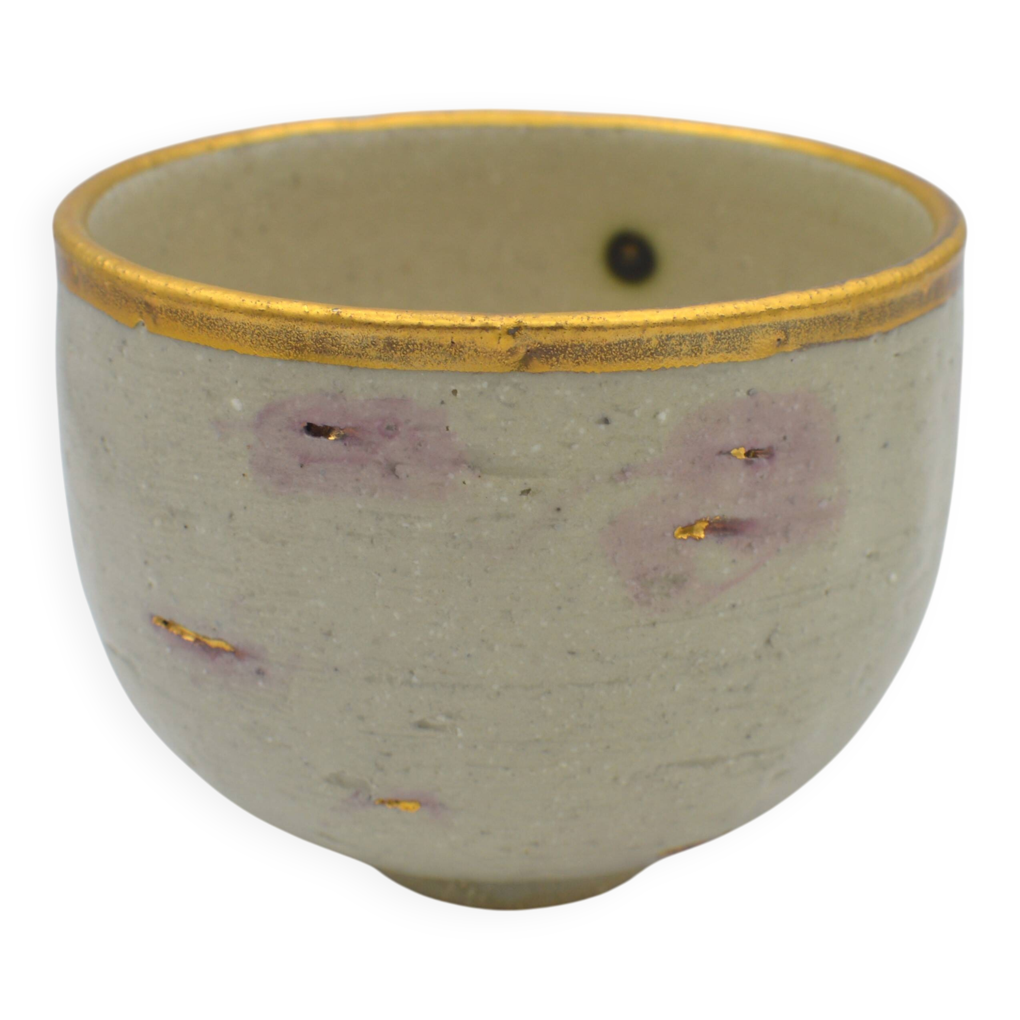 Bol or en grès rozenn bigot