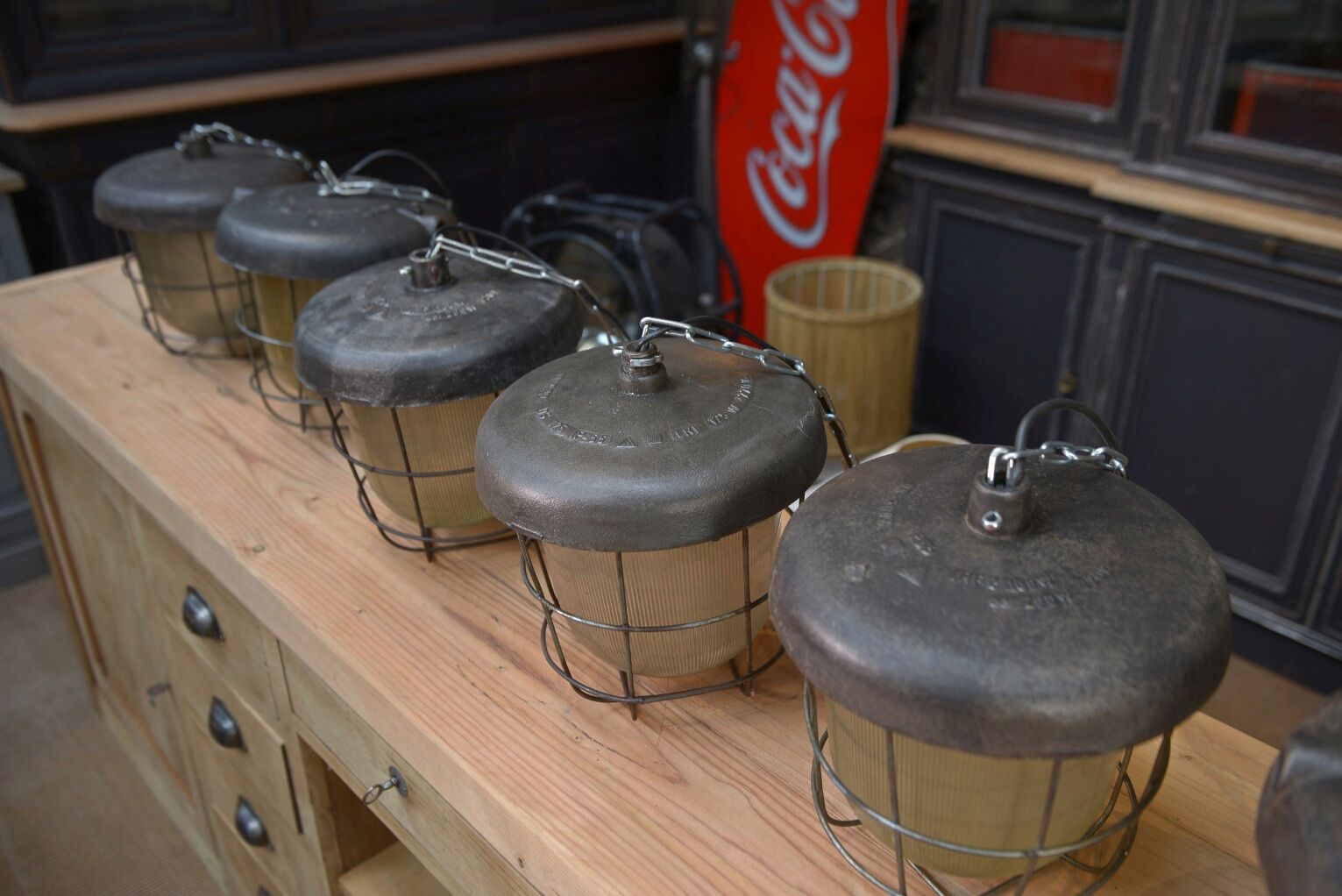 Old cast iron street lanterns 1920