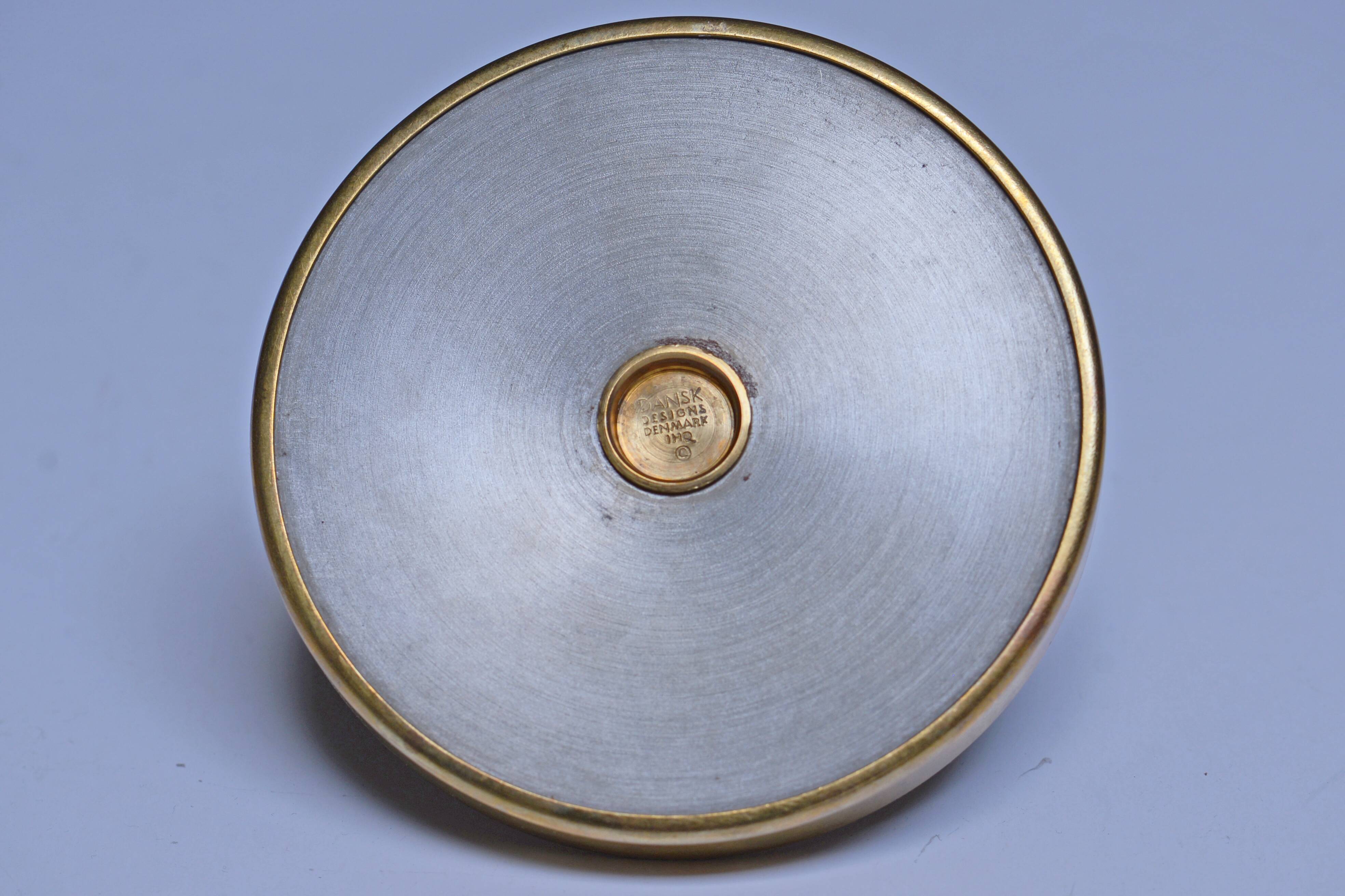 Candlestick table in brass and steel, Denmark 1960