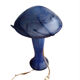 Vintage blue blown glass mushroom lamp – Murano style