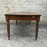 Oak farm table with two extensions