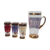 Service of 6 glasses with carafe