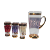Service of 6 glasses with carafe