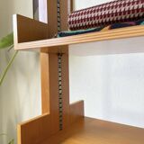 Bookcase on solid beech legs from the 80s