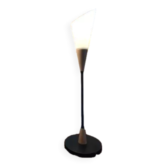 Lampe art déco opaline par Hustadt-Leuchten