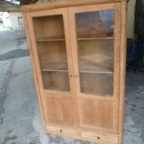 MD bookcase in stripped oak