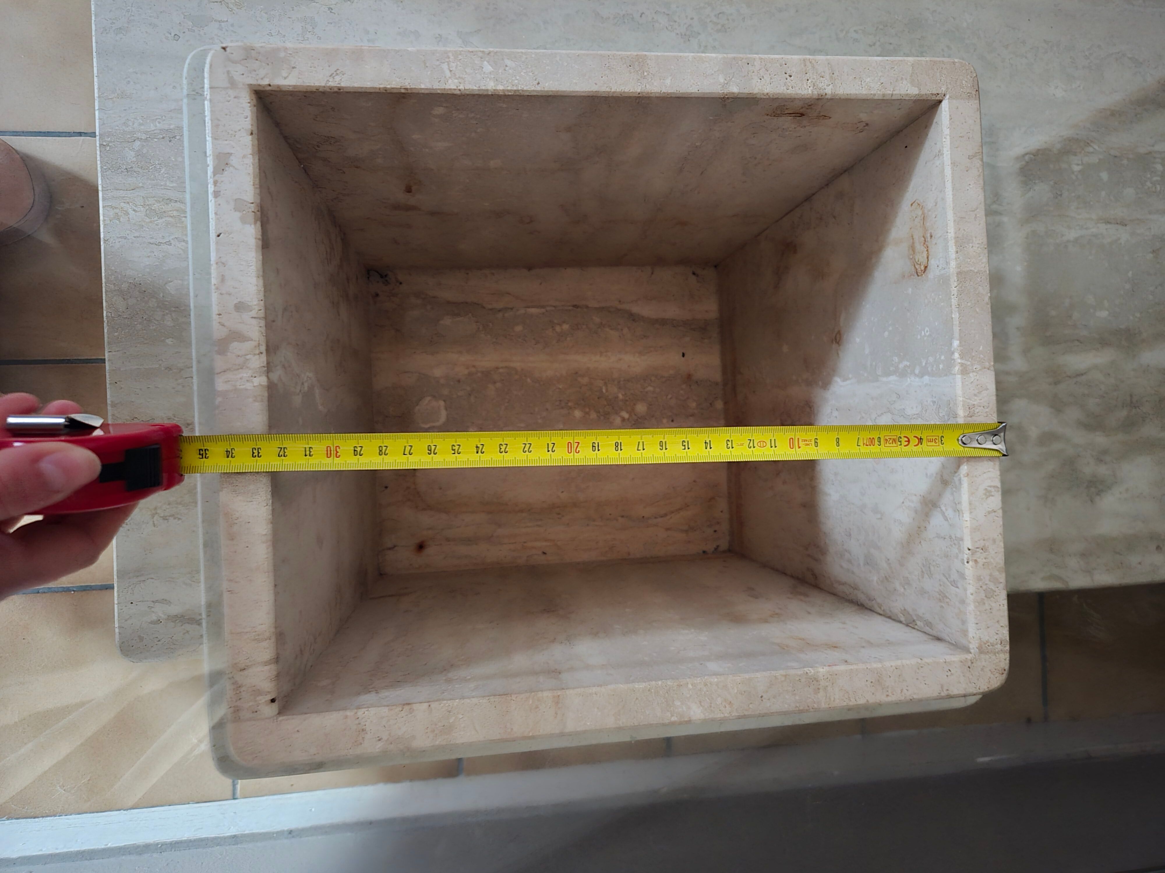 Travertine coffee table