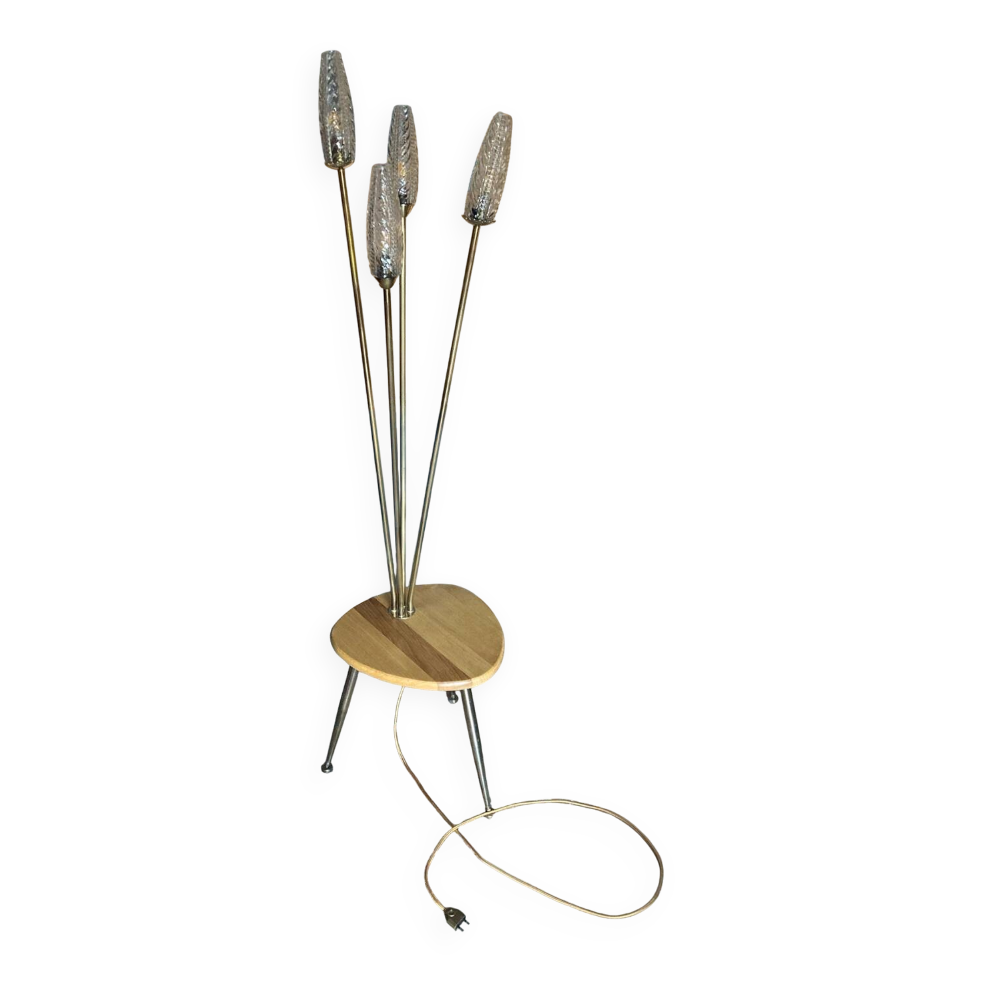 Vintage four-branch tripod lamp