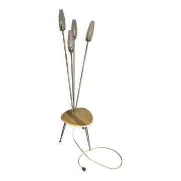 Luminaire tripode 4 branches vintage