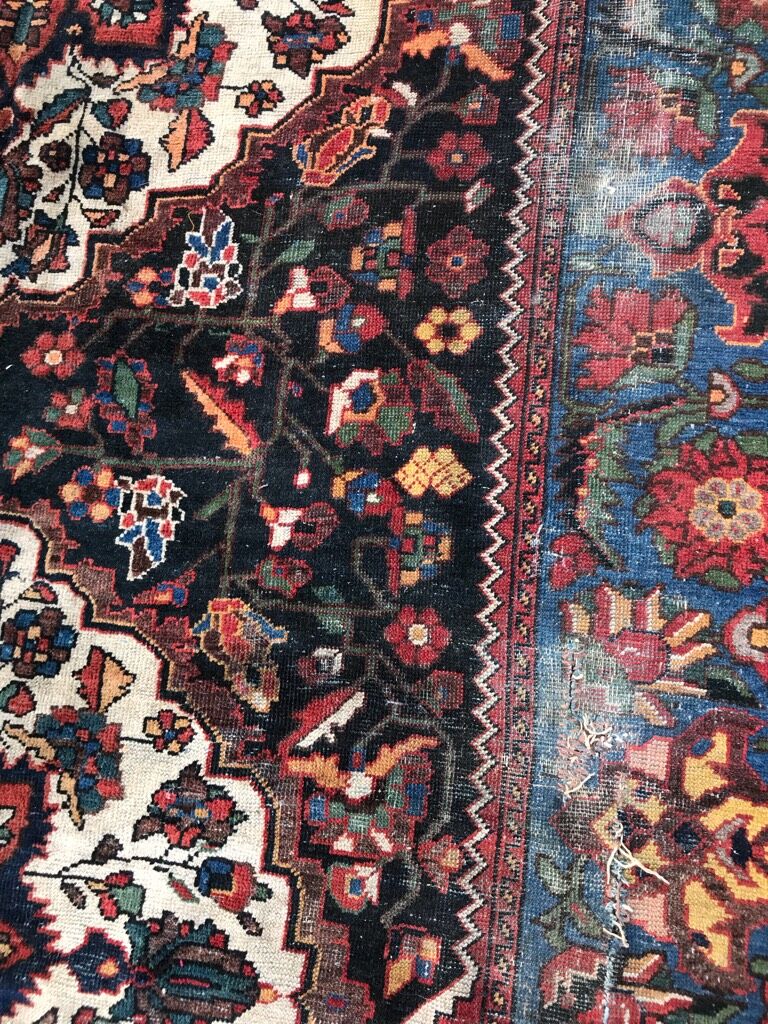 Carpet old persian bakhtiar made hand 176 x 300 cm