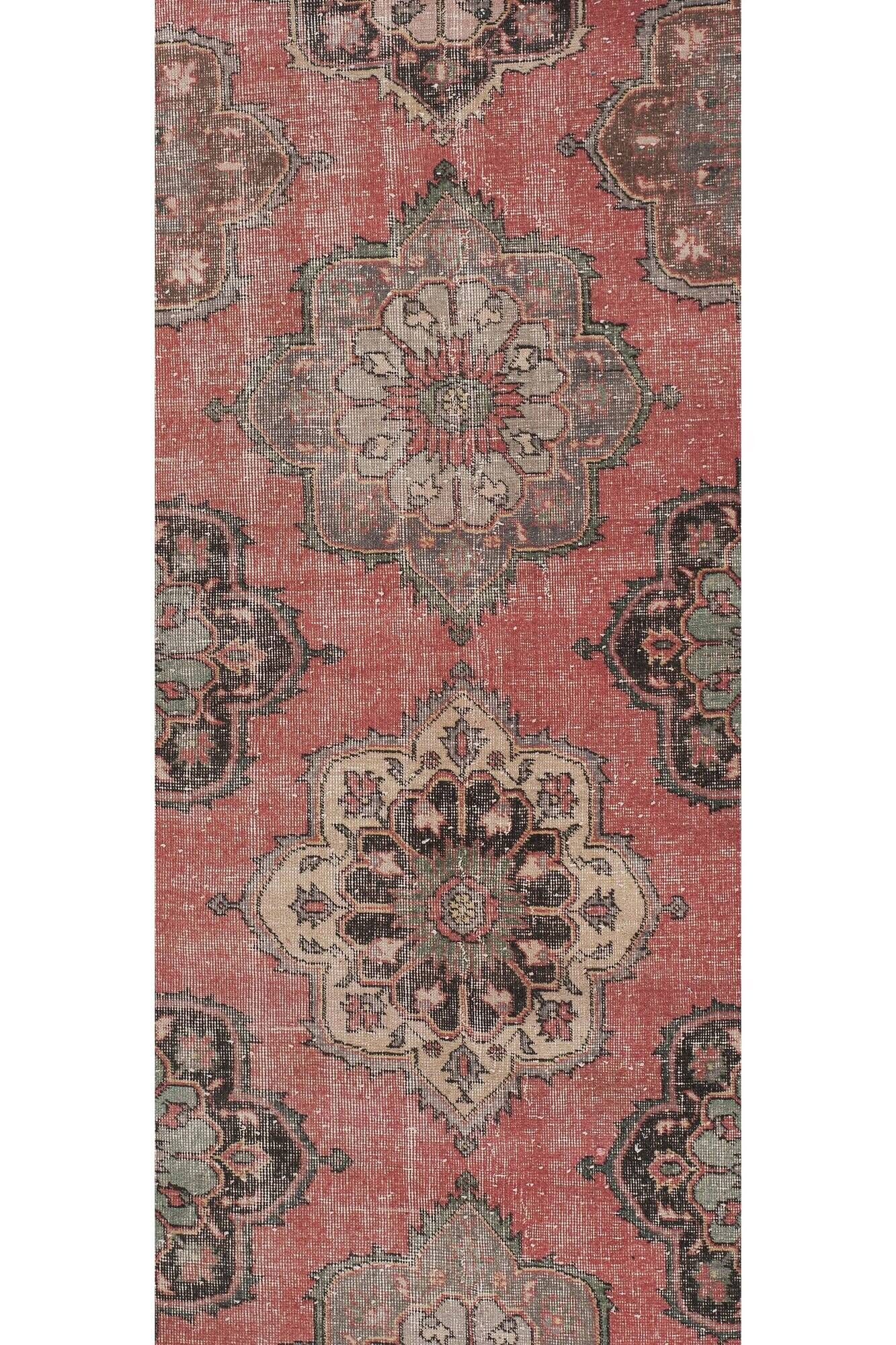 Tapis de couloir turc vintage
