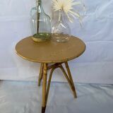 Table rattan and formica
