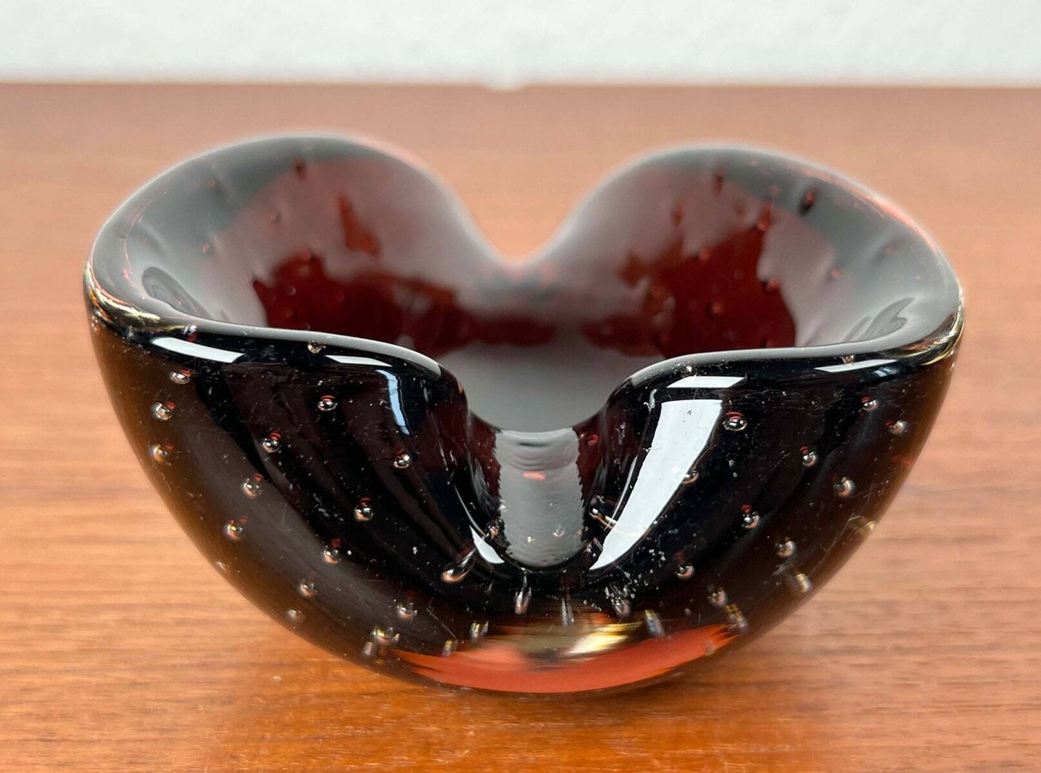 Vintage Italian Bullicante Ashtray in Murano Glass, 1970s