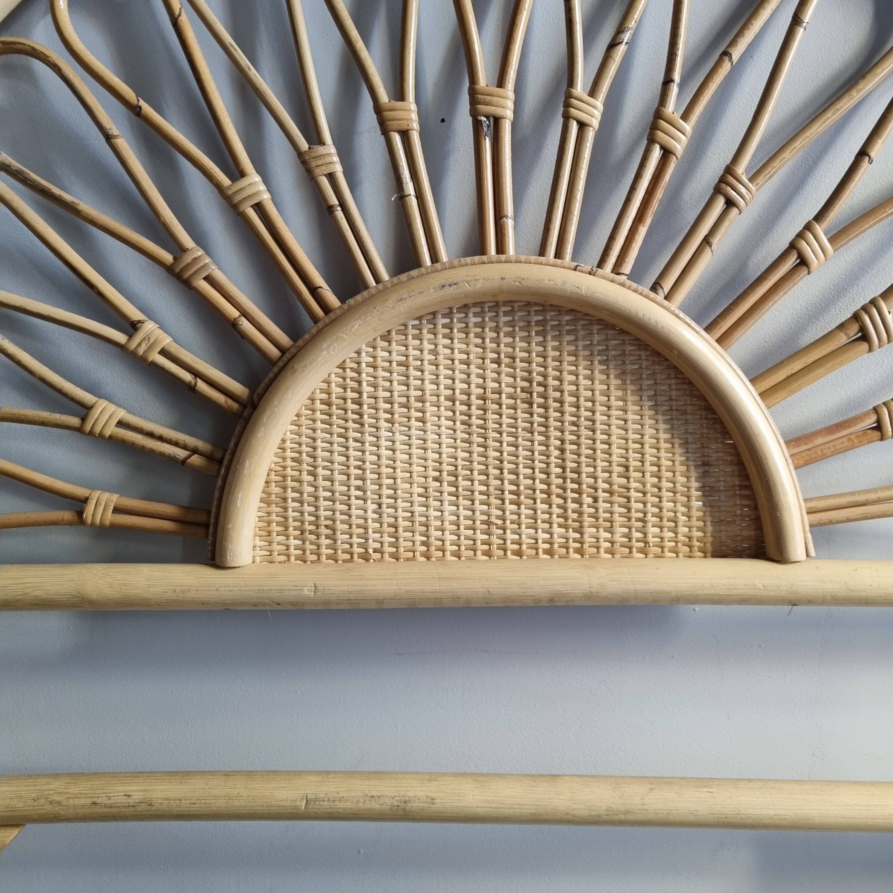 Rattan headboard