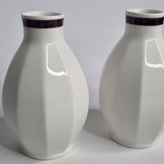 Set of 2 Villeroy & Boch porcelain bottles – GEO model, Luxembourg, 11