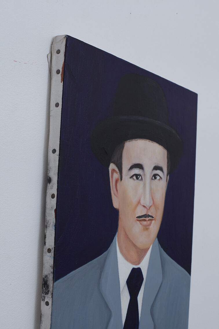 Portrait man oil on canvas