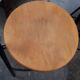 pair stool bar design vintage 1980 black metal wood