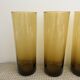 4 verres ambrés