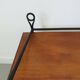 Scandinavian wood and metal shelf 60s 70s