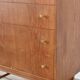 Midcentury Teak And Brass Chest Of Drawers Tallboy. Vintage Modern Retro