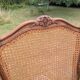 Antique Louis XV Style Armchair 20th Century Oak Caning Office Living Room