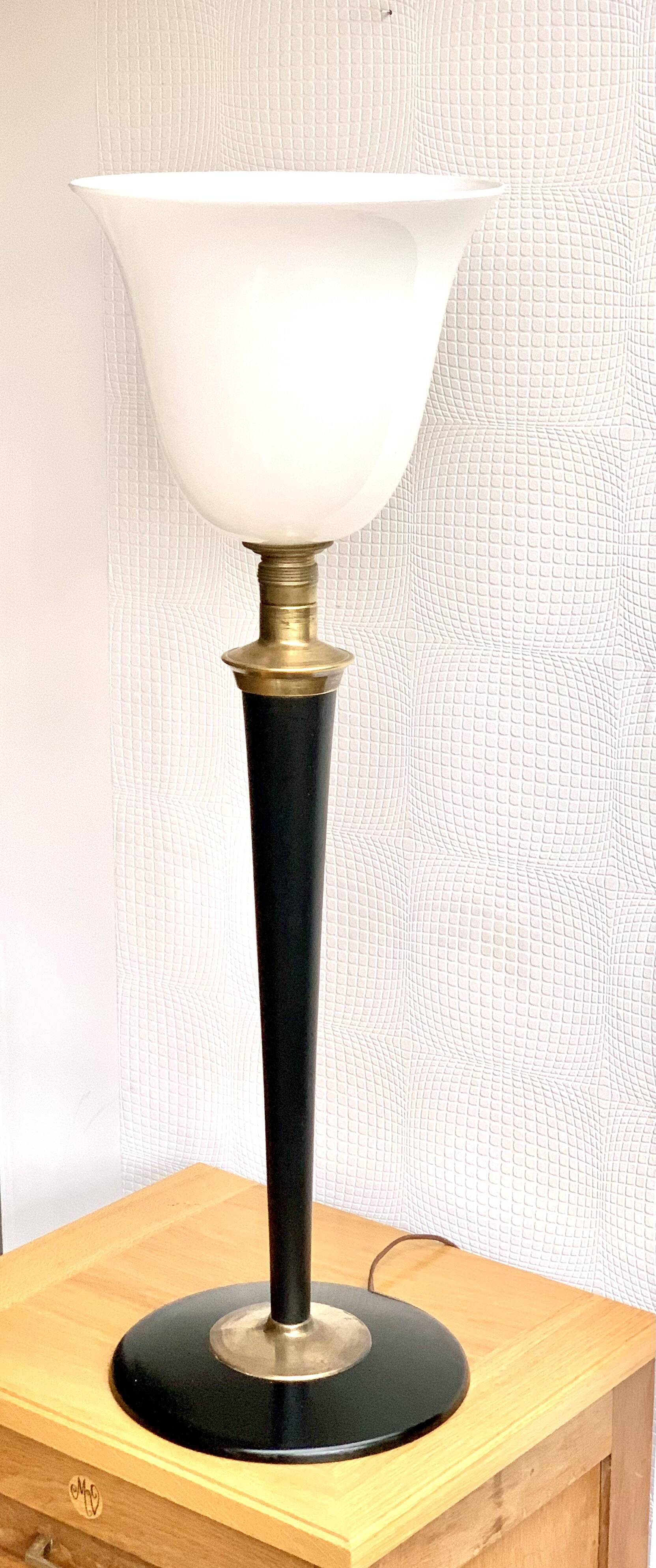 Large Mazda art deco table lamp