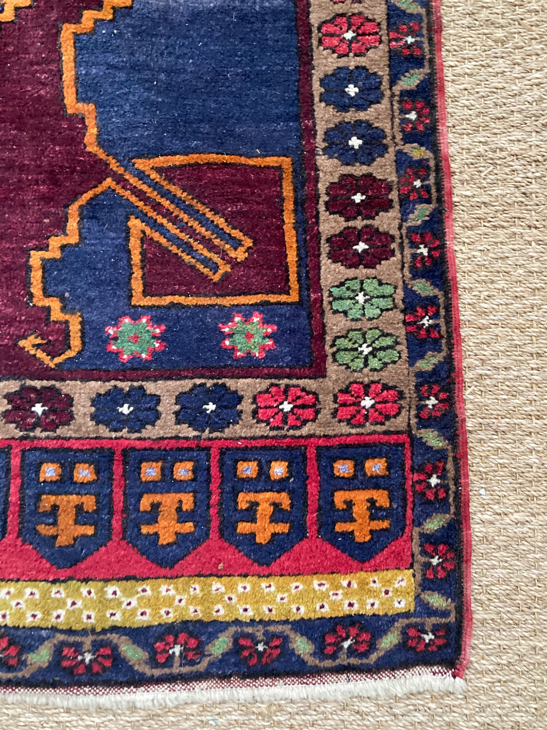 Antique carpet in caucasian wool - anatomy - turkish - kazak - large - geometric patterns / persian