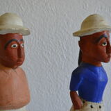 Couple of settlers African statuettes