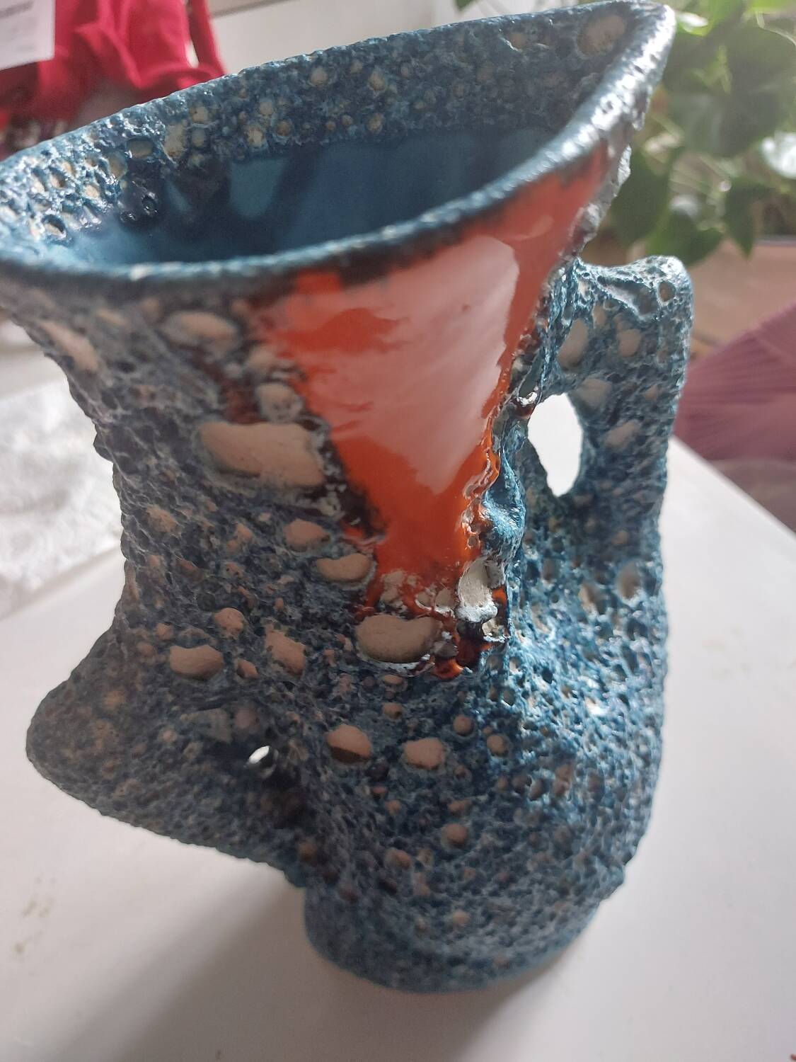 Ancien vase fatlava, style Vallauris