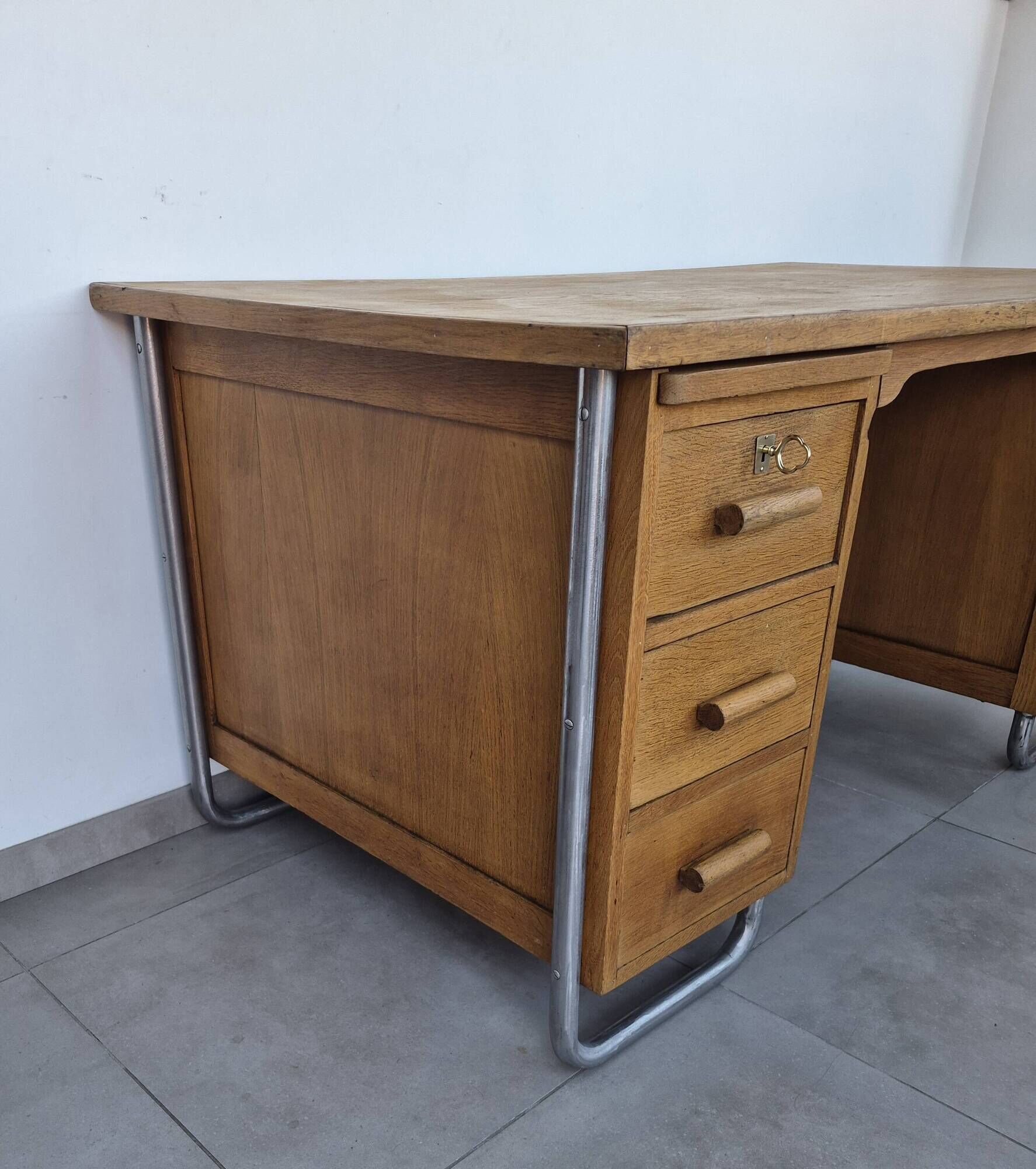 Old vintage industrial desk