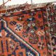 Ancient Persian Shiraz handmade carpet 87cm x 114cm 1900s, 1C810