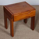 Paire de tables de chevet en orme Maison Regain, 1970